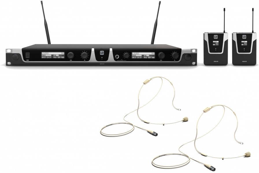 LD Systems U508 BPHH 2 draadloos microfoonsysteem(823 832 MHz + 863 865 MHz )