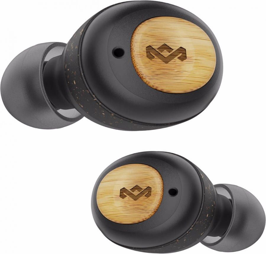 House of Marley draadloze in ear oordopjes Champion(Zwart )