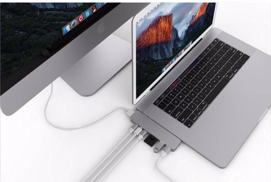 Hyper PRO HUB FOR USB-C SILVER HyperDrive Pro hub voor Macbook Pro USB-C