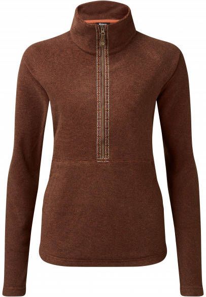 Sherpa Women's Rolpa 1/2 Zip Pullover Fleecetrui, bruin
