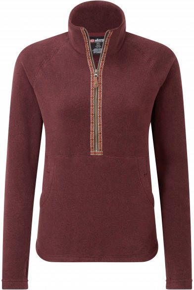 Sherpa Women's Rolpa 1/2 Zip Pullover Fleecetrui, rood