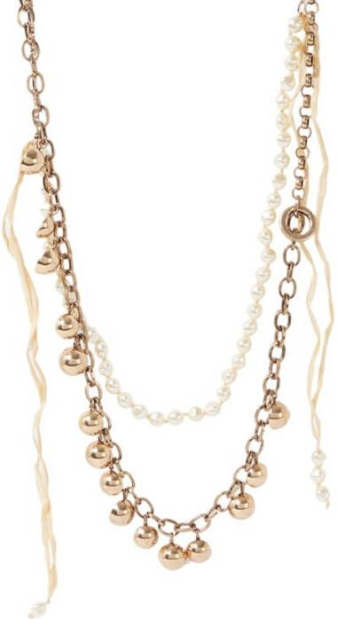 MaxMara Savona ketting met imitatieparels in set van 2