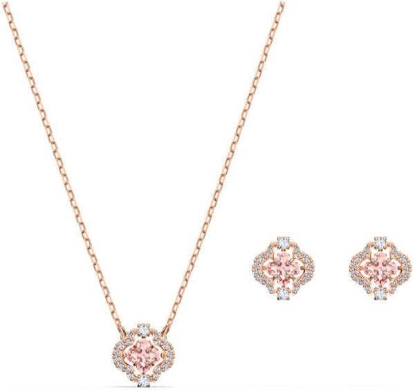 Swarovski Sparkling DC set van ketting en oorstekers met kristal