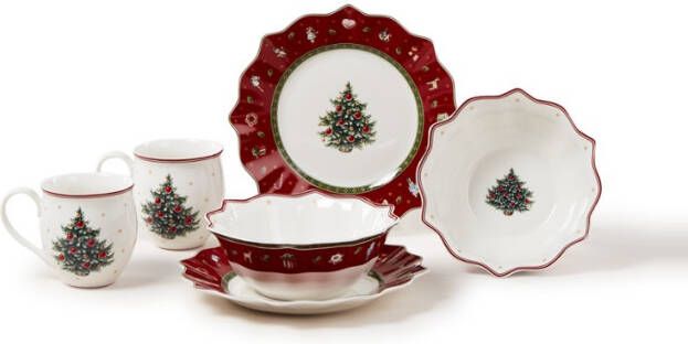 Villeroy & Boch Toy's Delight Kerst ontbijt serviesset 6 delig