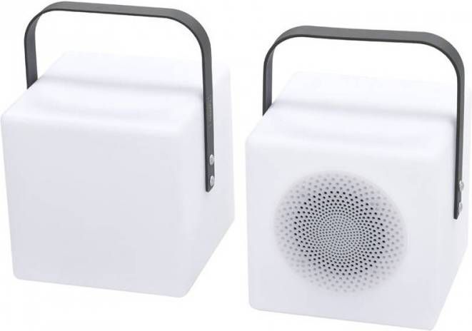 Garden Impressions Blocko verlichting H20cm met speaker antraciet