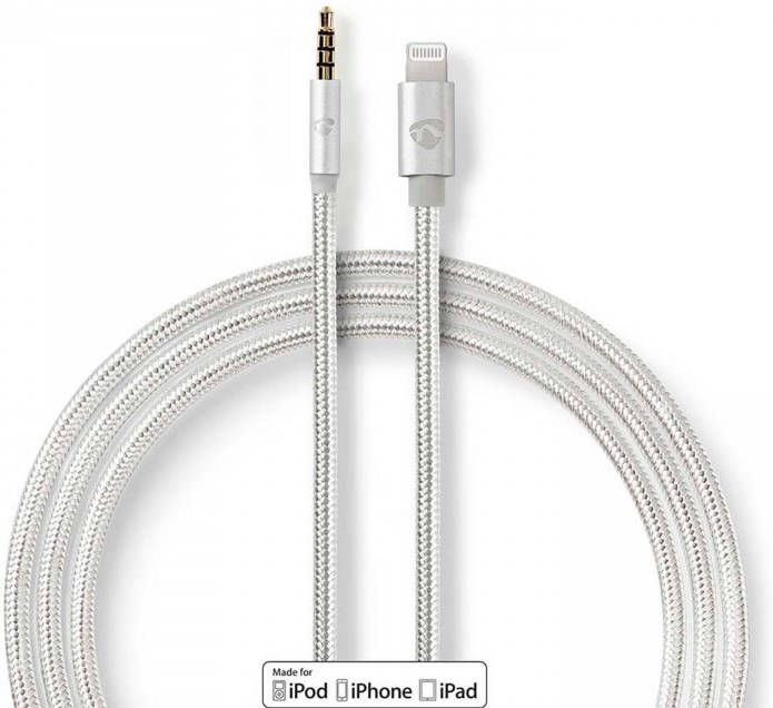Nedis CCTB39940AL10 hoofdtelefoon adapterkabel lightning 3.5 mm male