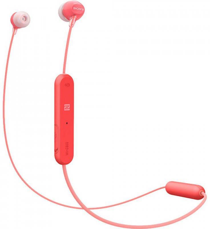 Sony in-ear draadloze hoofdtelefoon WI-C300 (Rood)