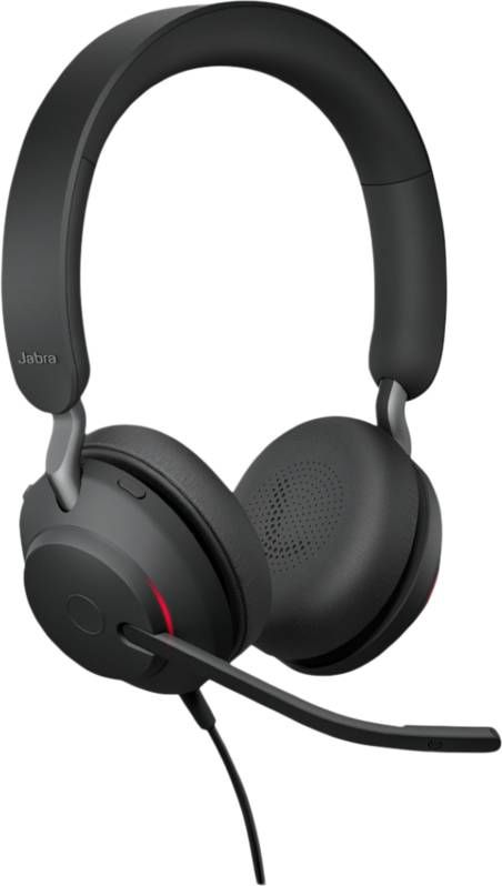 Jabra Evolve2 40 MS Stereo USB A Headset Zwart