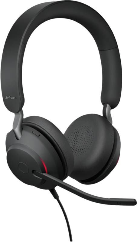 Jabra Evolve2 40 UC Stereo USB A Headset Zwart