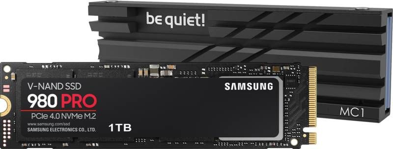 Samsung 980 Pro 1TB M.2 + Be quiet! MC1 M2 SSD cooler