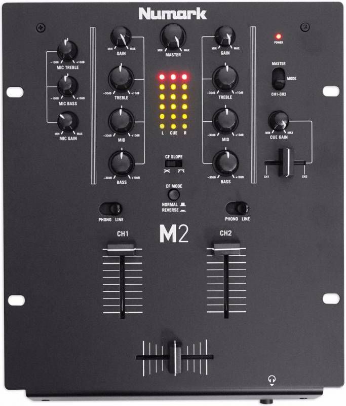 Numark M2 Total Black 2 kanaals scratch mixer
