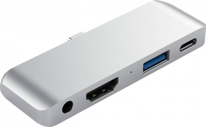 Satechi Aluminum Type C Mobile Pro Hub zilver(iPad pro 2018/2020 )