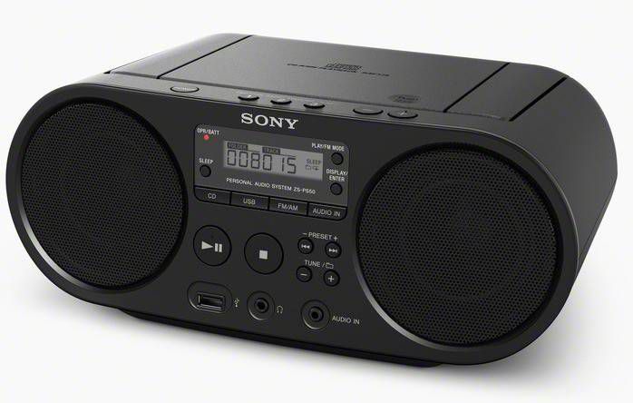 Sony Boombox ZS PS50 Cd speler, front USB, MP 3