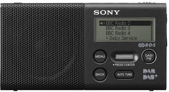 Sony portable radio DAB/DAB+ in zakformaat XDR P1DBPB