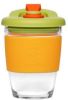 Pioneer Set Van 2 Herbruikbare Koffiebeker 340ml Autumn Orange Glas online kopen