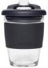 Pioneer Set van 2 Herbruikbare Koffiebeker 340ml Zwart Glas online kopen