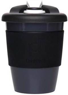 Pioneer Set Van 2 Herbruikbare Koffiebeker 340ml Zwart Kunststof