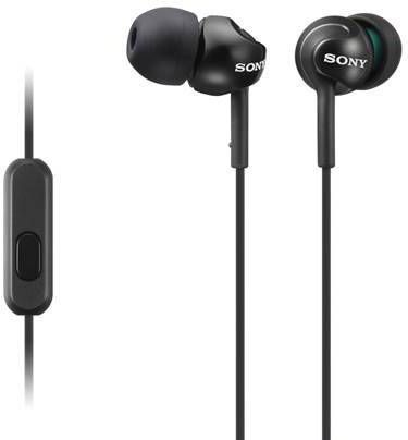 Sony: MDR-EX110AP Koptelefoon In Ear Hoofdtelefoon Zwart