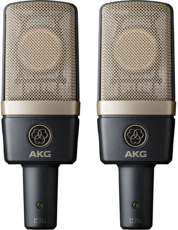 AKG C314 Stereo grootmembraan studio condensator microfoon(set van 2 )