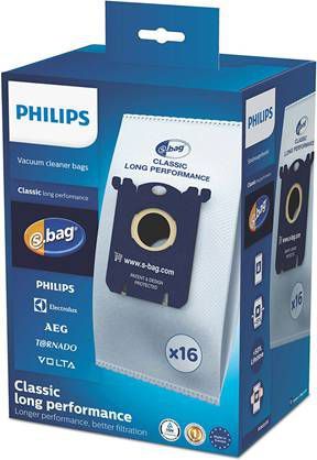 Philips Stofzuigerzak S-bag 16 stuks synthetisch FC8021/05