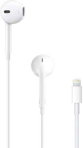 Apple In ear oordopjes EarPods met een Lightning connector Compatibel met iPhone, iPhone XR, iPhone Mini, iPad Air, iPad mini, iPad Pro