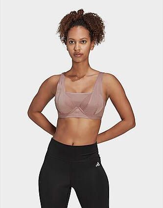 Adidas TLRD Impact Luxe Training High Support Beha Purple Dames