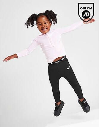 Nike Girls' 1/4 Zip/Pro Tights Set Infant Pink