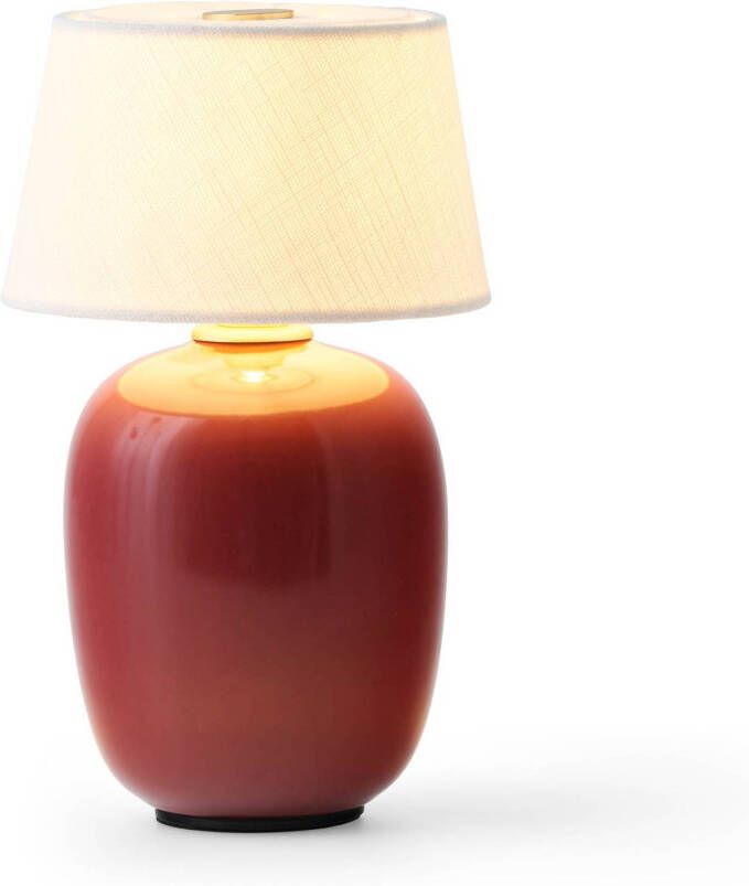 Menu Torso LED tafellamp met accu, robijnrood