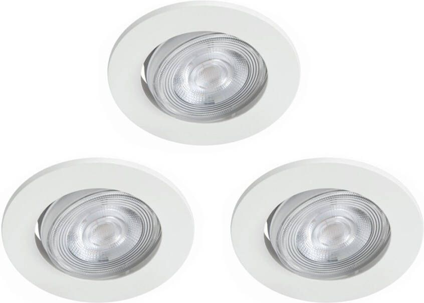 Philips Led inbouwspots Taragon(3x)3x4, 5w 2700K 8, 5cm wit 75580500
