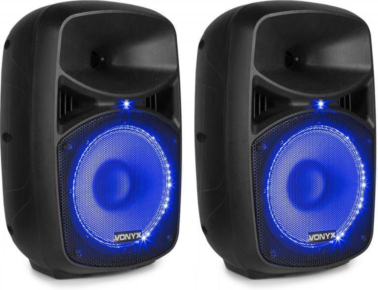 Vonyx VPS082A geluidsinstallatie 400W met Bluetooth en LED&apos