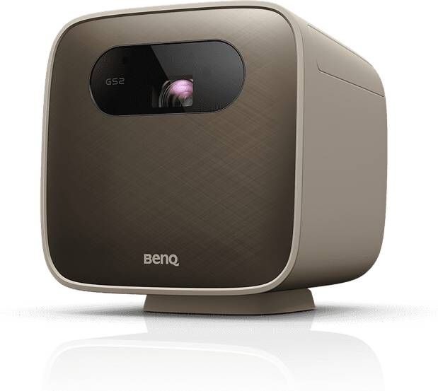 BENQ Gs2 Dlp 720p Projector(1280x720) 500 Ansi Lumen 2 Speakers Met Klankkast En Bluetooth Mode Beige