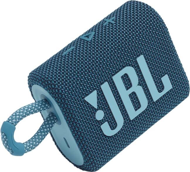 JBL Go 3 draagbare waterdichte Bluetooth luidspreker blauw