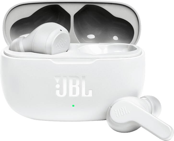 JBL Wave 200TWS Draadloze Koptelefoon met Oplaadetui(Geopende verpakking Bevredigend) Wit