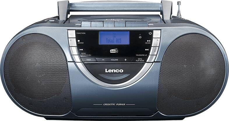 Lenco Boombox Met Dab+, Fm Radio En Cd/Mp3 Speler Scd 6800gy Zilver