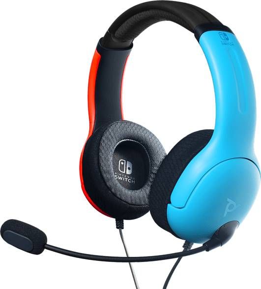 PDP Afterglow PDP LVL40 Bedrade Stereo Gaming Headset Nintendo Switch Blauw/Rood