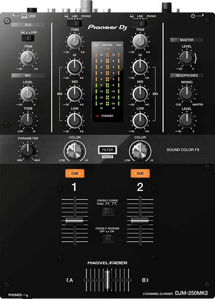 Pioneer DJ DJM 250MK2 2 Kanaals DJ Mixer Zwart