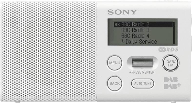 Sony XDR-P1DBP DAB+ digitale radio wit