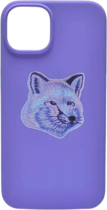 Maison Kitsuné Telefoon accessoires , Paars, Unisex