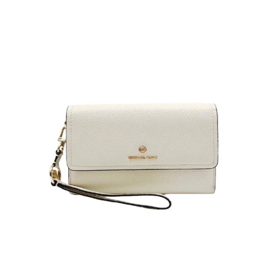 Michael Kors Kiezelleren portemonnee , Beige, Dames
