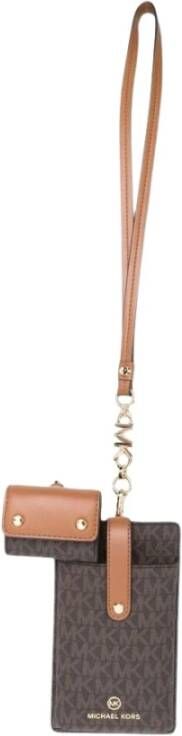 Michael Kors MD Tech Lanyard Wallets , Bruin, Dames