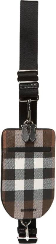 Burberry Crossbody telefoonhoes , Bruin, Heren