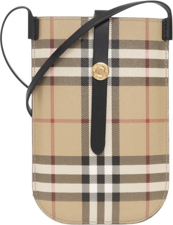 Burberry Telefoon accessoires , Beige, Dames
