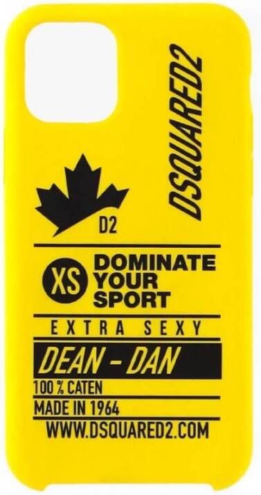 Dsquared2 iPhone 11 Pro Case , Geel, Unisex