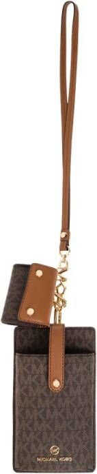 Michael Kors Monogram telefoonhoesje , Bruin, Dames