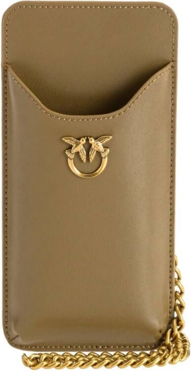 pinko Ik telefooncase gewoon c vit.seta , Bruin, Dames