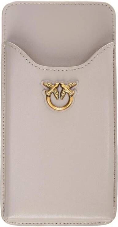 pinko Women Accessories Phone Covers Grey Ss23 , Grijs, Dames