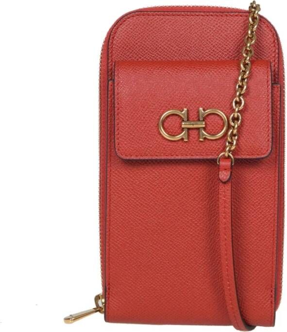 Salvatore Ferragamo Telefoon accessoires , Rood, Dames