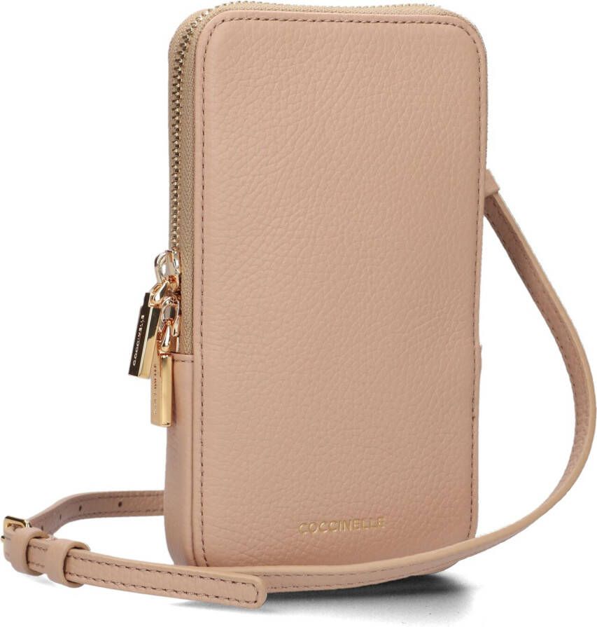 Coccinelle Flor smartphonehouder , Beige, Dames