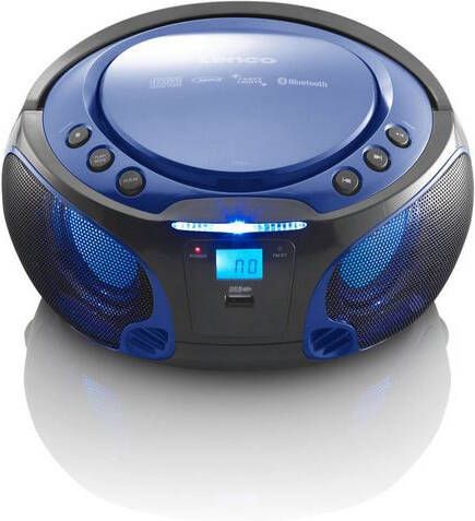 Lenco Boombox SCD 550SI cd radio m. Mp3, USB, BT, lichteffect