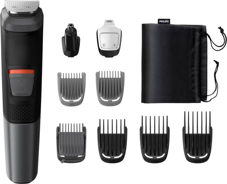 Philips Multifunctionele trimmer Series 5000 MG5720/15 Multigroom, 9 in 1 trimmer, gezicht, lichaam, haren(set )